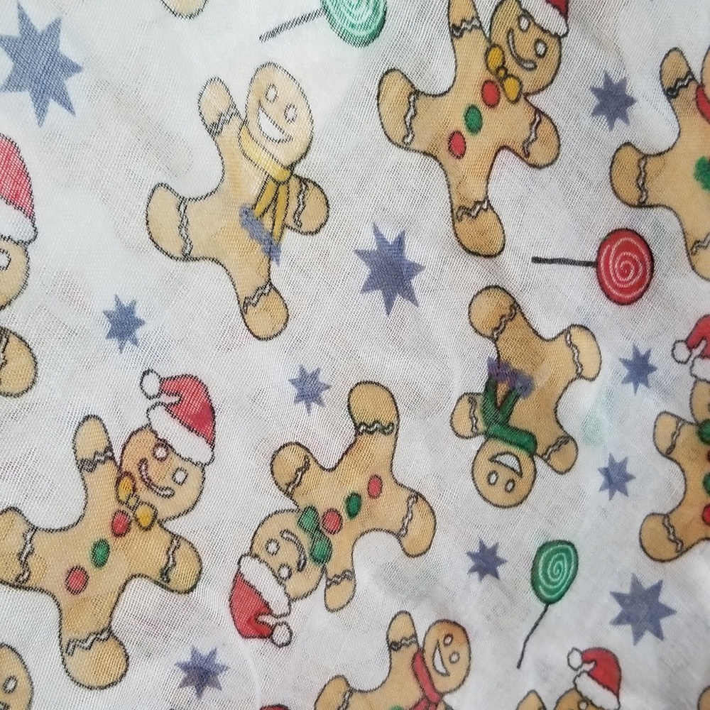Christmas Gingerbread Man Scarf